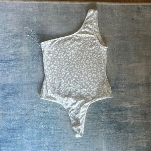Bluspero one shoulder body suit medium